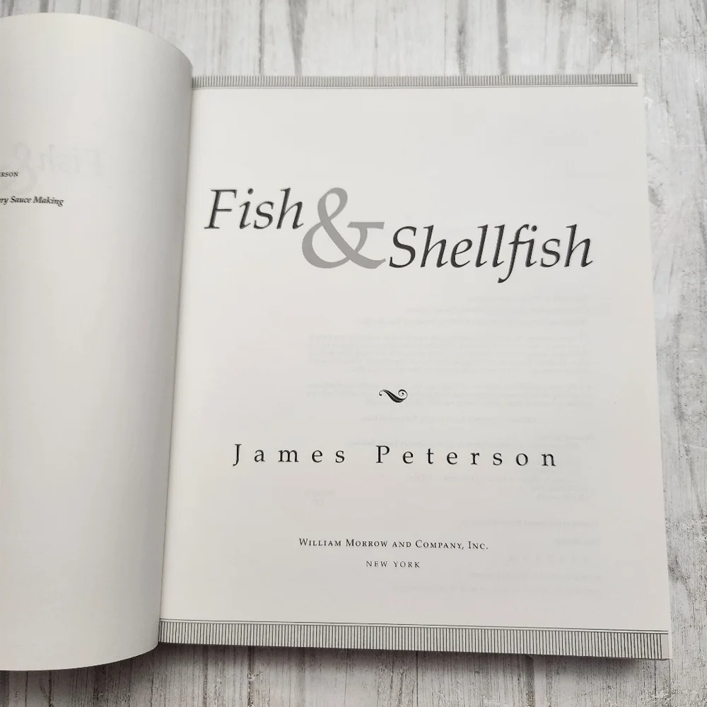 Fish & Shellfish by James Peterson 1996 HB/DJ First Edition, First Printing